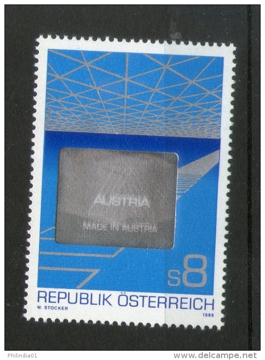 Austria 1988 Exports Hologram Exotic Stamp Sc 1441 MNH # 4070 - Hologramas