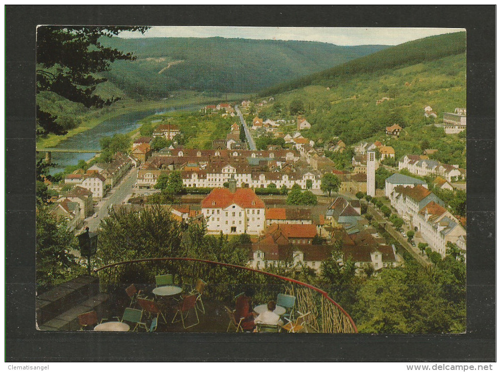 TOP!! SOLBAD KARLSHAFEN A.d.OBERWESER * BLICK VOM BERGRESTAURANT JULIUSHÖHE **!! - Bad Karlshafen