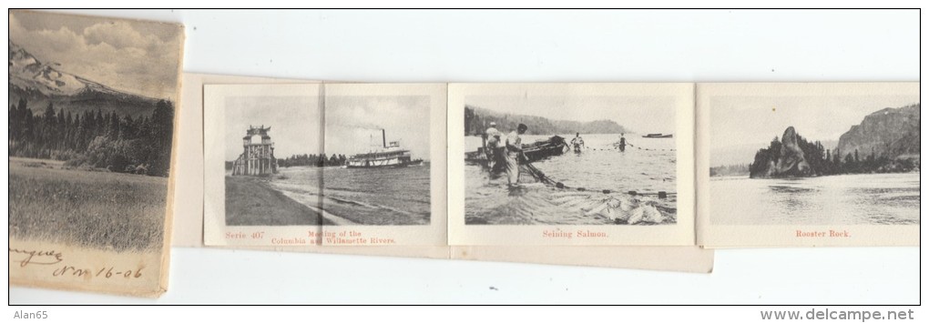 Mt. Hood Oregon, Pull-out Images, C1900s Vintage Postcard - Otros & Sin Clasificación