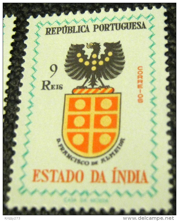 Portuguese India 1958 Coat Of Arms Francisco De Almeida 9r - Mint - Ungebraucht