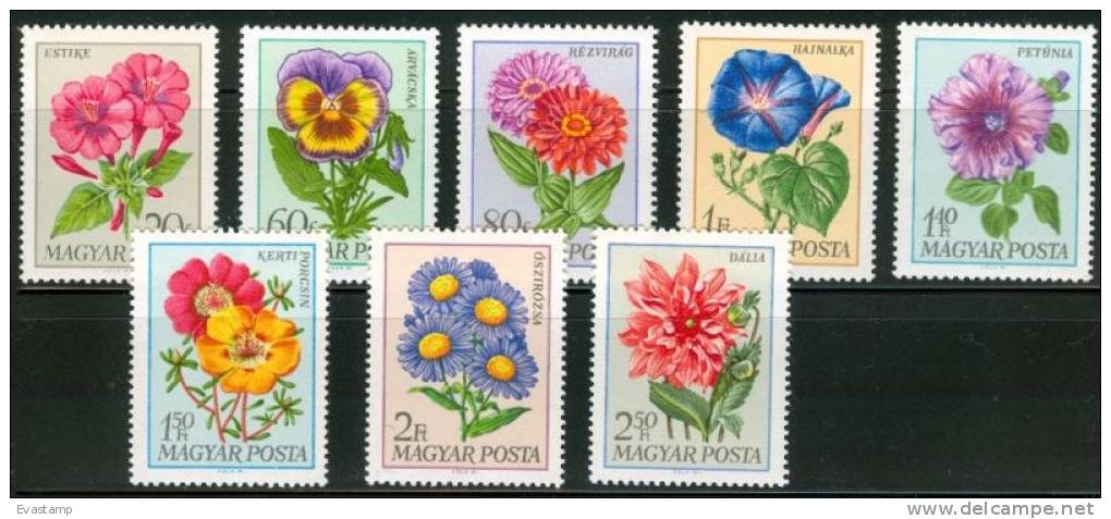 HUNGARY - 1968. Garden Flowers Cpl.Set MNH! - Unused Stamps