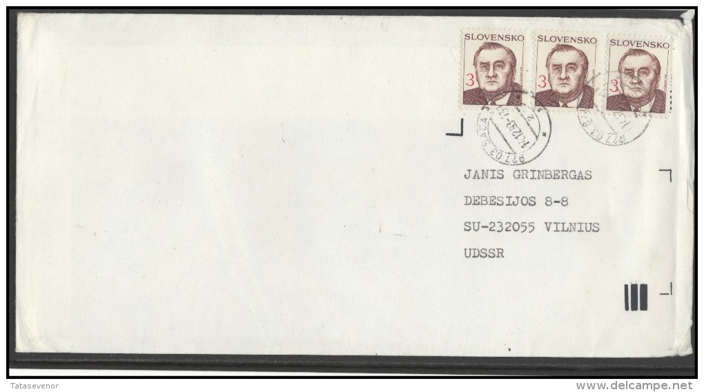 SLOVAKIA Brief Postal History Cover SK 016 Famous Personalities - Lettres & Documents