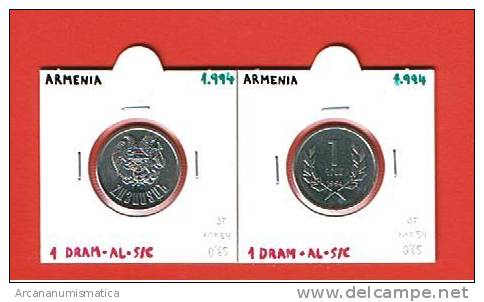 ARMENIA  1 DRAM  1994  AL  KM#54   SC/UNC        DL-6743 - Arménie