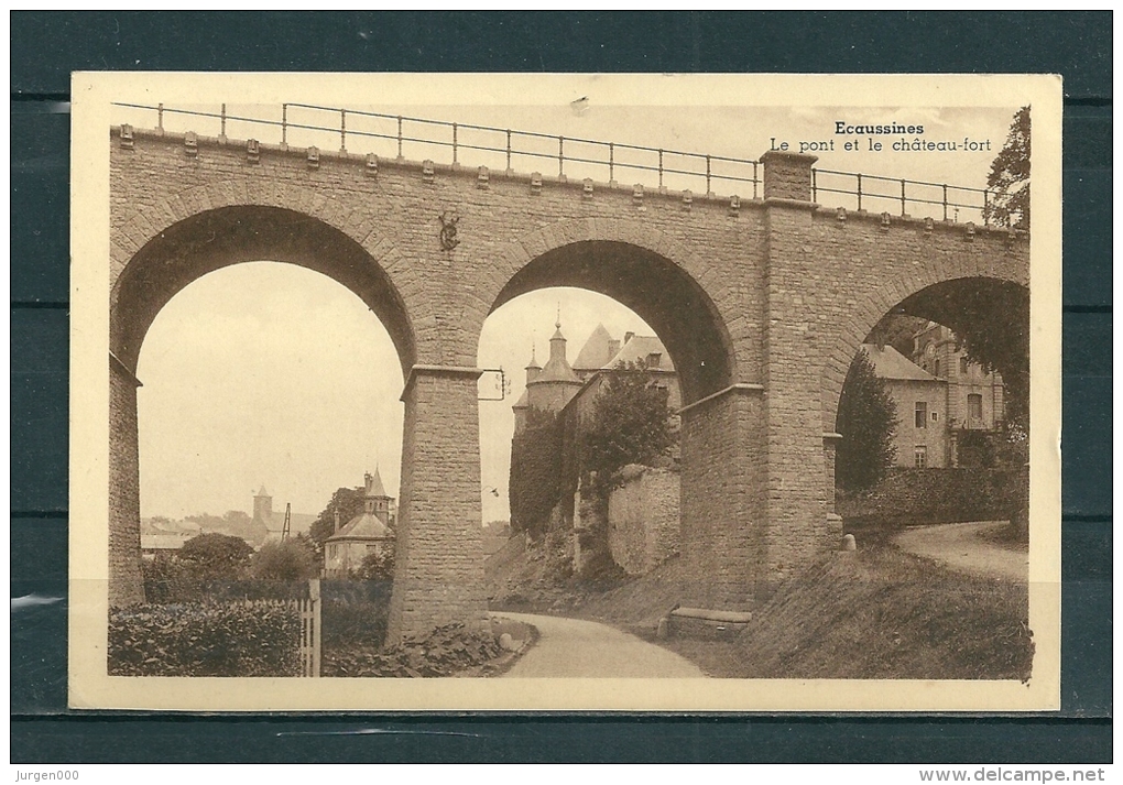 ECAUSSINES: Le Pont Et Le Chateau Fort, Gelopen Postkaart  (GA16054) - Ecaussinnes