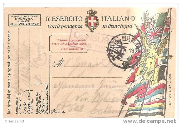 69180)cartolina Postale In Franghigia R.esercito Italiano  25-6--19 - Franchigia