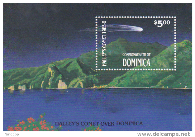 Dominica 1986 Halley's Comet Souvenir Sheet MNH - Dominique (1978-...)