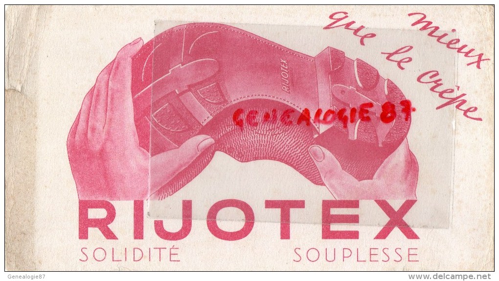 38 - IZEAUX - BUVARD RIJOTEX - CHAUSSURES - Scarpe