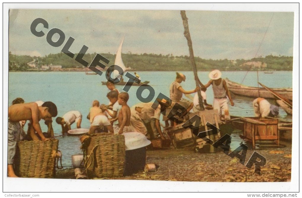 Brasil Brazil Alagoas Maceio Pesca Fishing Cartao Postal Ca1940 Postcard W4-425 - Maceió