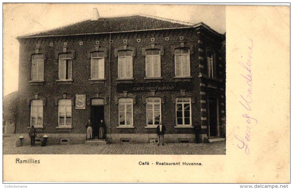 BRABANT 1 CP Ramillies   Café     Restaurant Huvenne   1906 - Ramillies