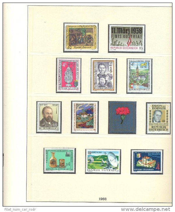 COLECCION DE SELLOS DE VATICANO,ITALIA,AUSTRIA DE LOS AÑOS 1984 A 1989 COMPLETOS Y NUEVOS - Verzamelingen