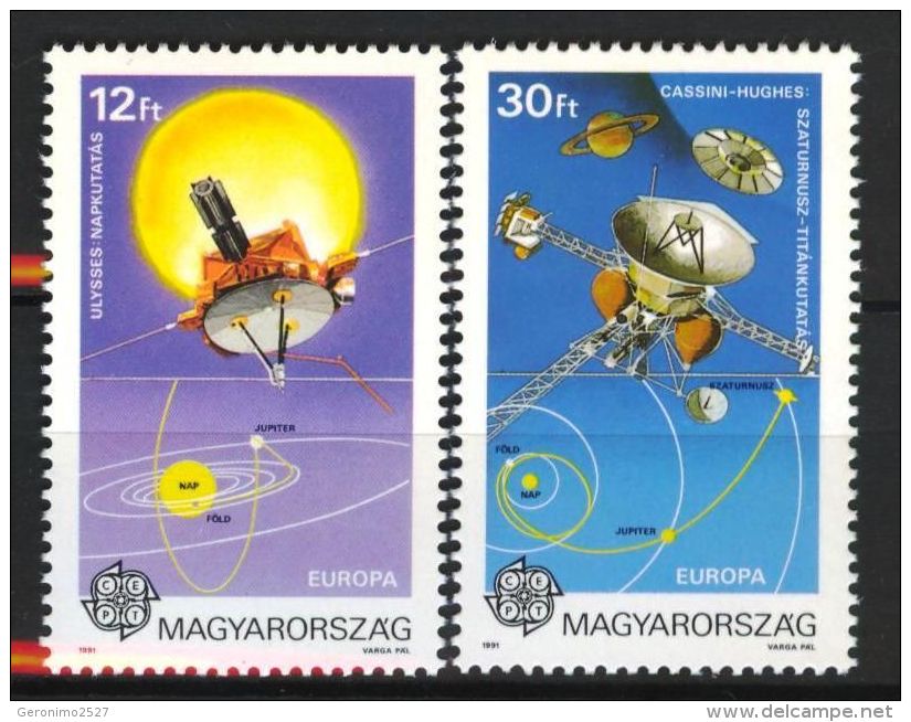 Europa CEPT 1991 HUNGARY Astronomy - Fine Set MNH - Unused Stamps