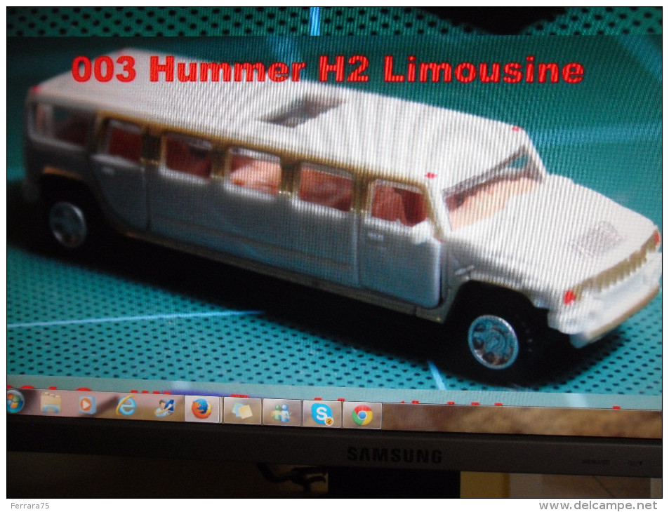 4D LOTTO 8 PCS MODEL KIT SCALA 1:87 H0 HUMMER LINCOLN BENTLEY ROLLS ROYCE NUOVI - Voitures