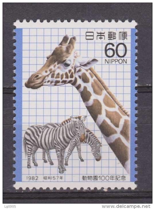 Nippon, Japan, Japon MNH ; Giraffe, Jirafa, 1982 - Giraffen