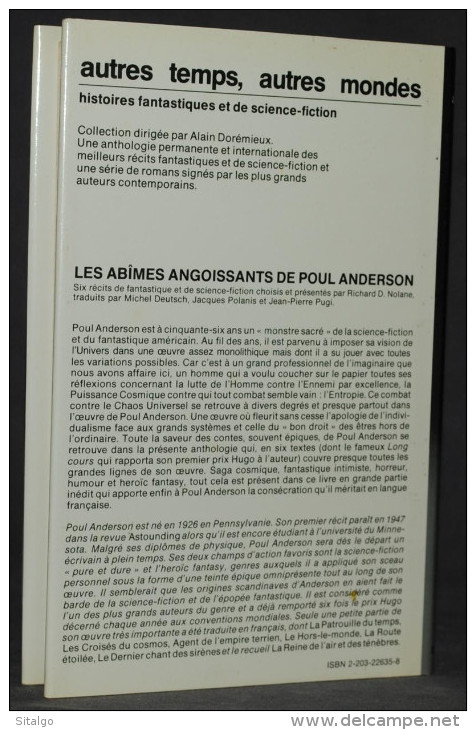 LES ABÎMES ANGOISSANTS DE POUL ANDERSON - RÉCITS DE SF - CASTERMAN - Casterman