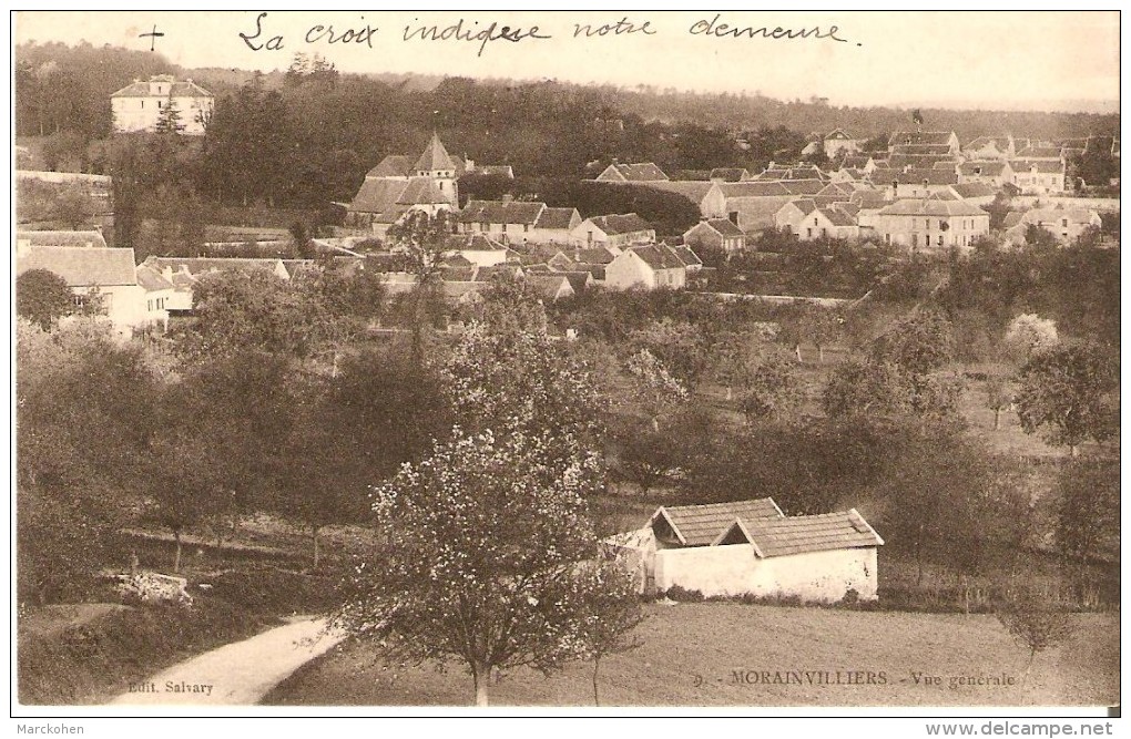 MORAINVILLIERS (78630) : Vue Générale Et Château. Beau Panorama. - Morainvilliers