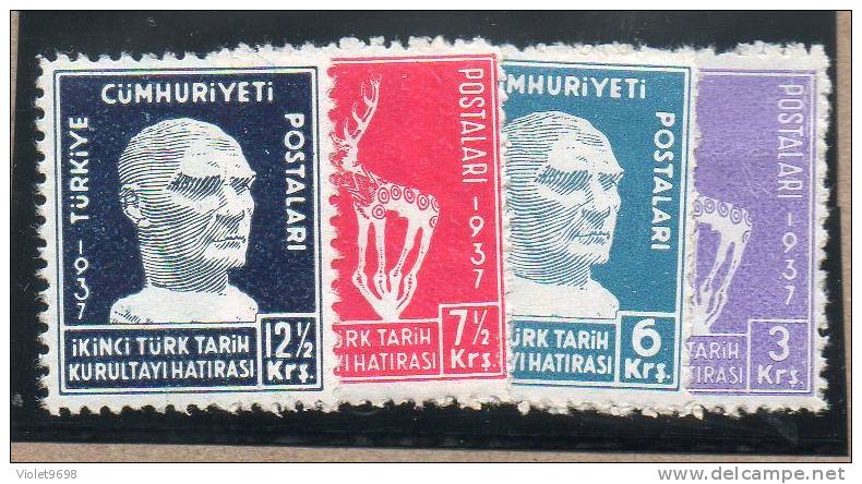 TURQUIE : TP N° 878/881 ** - 1934-39 Sandschak Alexandrette & Hatay