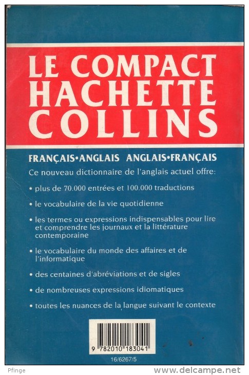 Le Compact Hachette Collins - Dictionnaire Français.-  Anglais.français - Dictionnaires