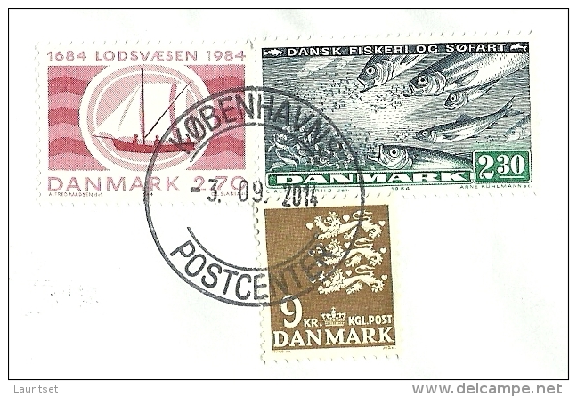 DENMARK Dänemark Danmark 2014 Brief Nach Estland Estonia Fisches Segelschiff Etc - Lettres & Documents