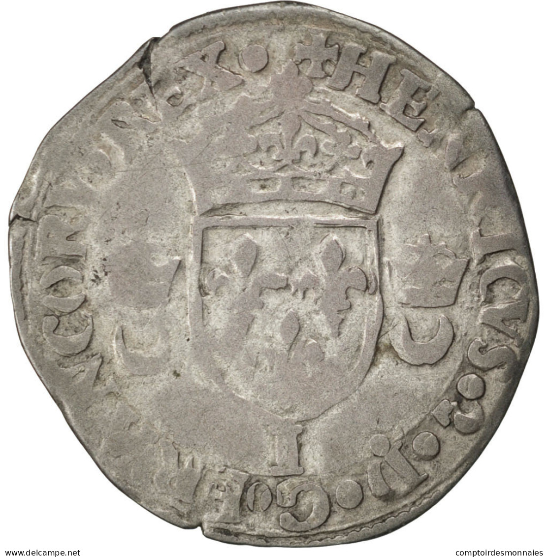 Monnaie, France, Douzain, 1552, Limoges, TB+, Billon, Sombart:4380 - 1547-1559 Henry II