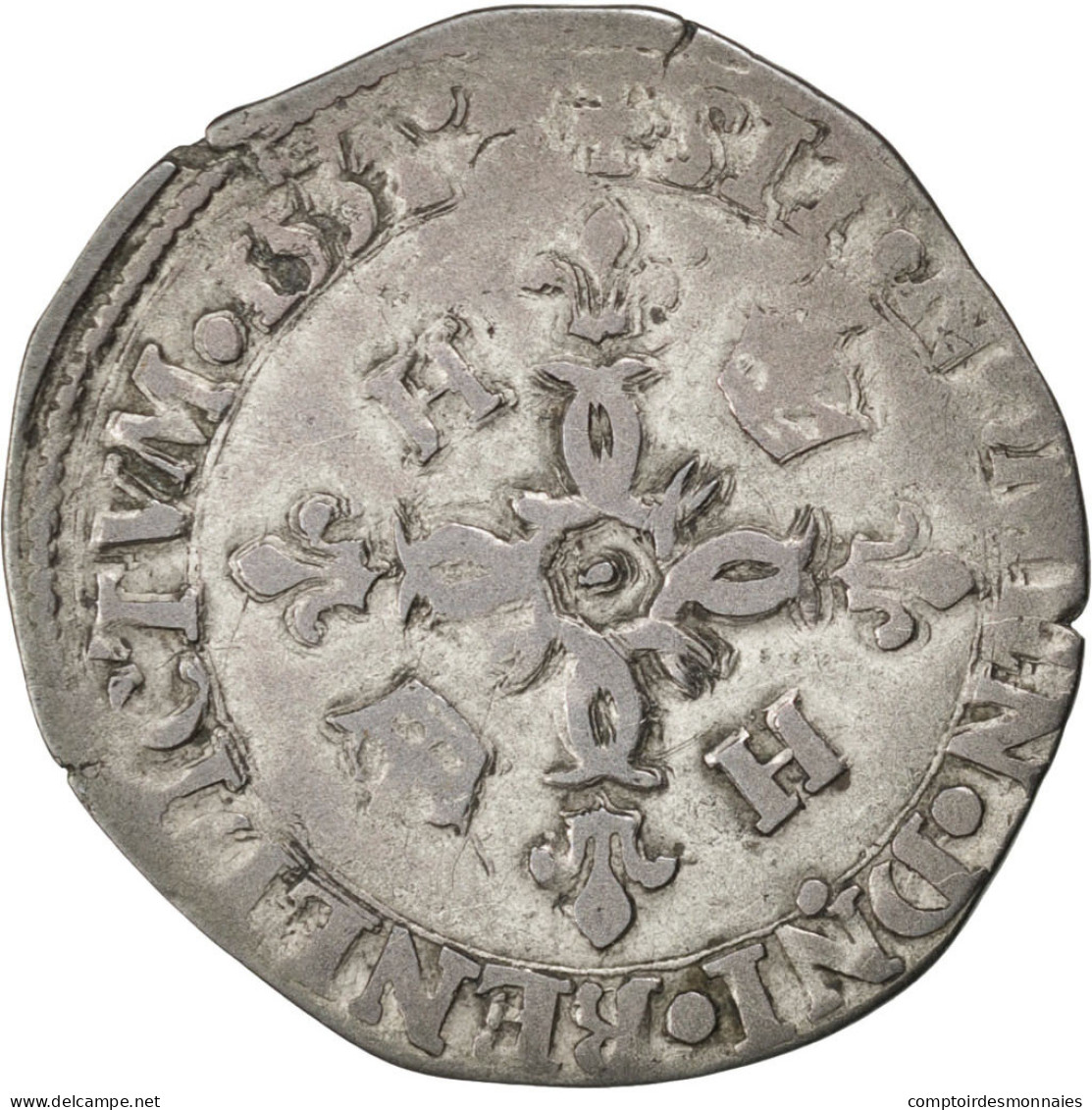 Monnaie, France, Douzain, 1552, Limoges, TB+, Billon, Sombart:4380 - 1547-1559 Henry II