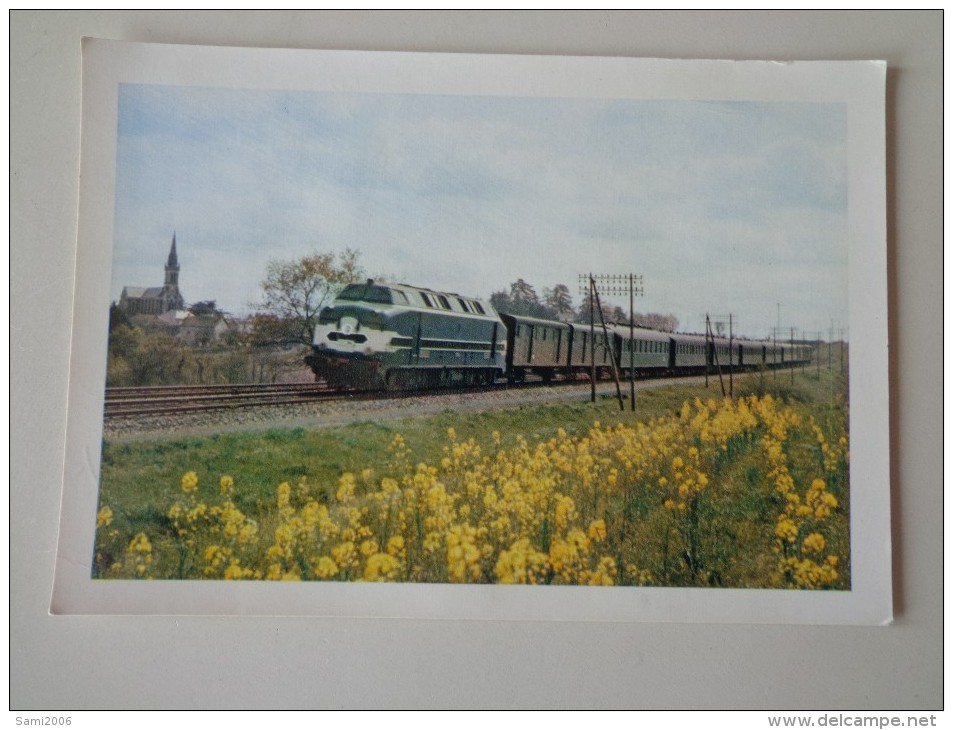 CPA PHOTO 44 GORGES TRAIN BORDEAUX NANTES - Gorges