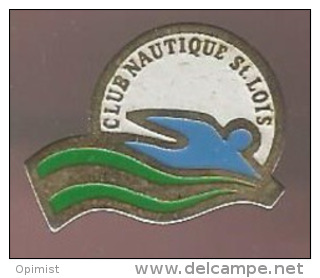 37358-Pin's.Natation.club Nautique Saint Lois.. - Zwemmen