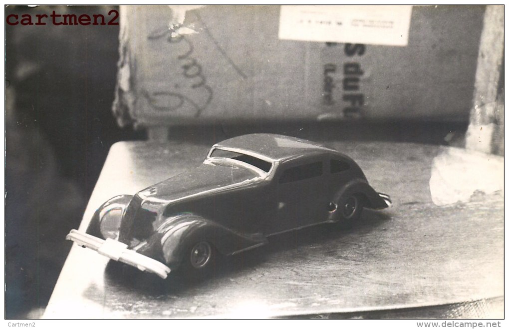 CARTE PHOTO : AUTO-TÔLE AERODYNAMIQUE MECANIQUE 1935 FRANCE JEU JOUET TOY Dinky Toys JEP NOREV MINALUXE SCHUCO - Other & Unclassified