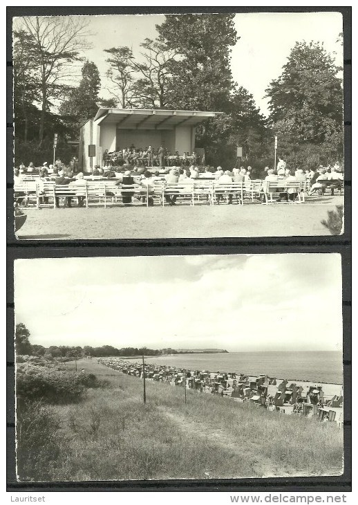 DEUTSCHLAND DDR 1990 = 2 Ansichtskarten Ostseebad BOLTENHAGEN Nach Estland Gesendet - Boltenhagen