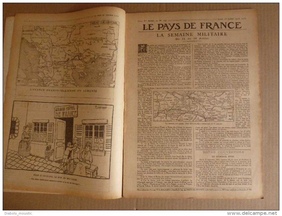 1918 LPDF:Les FOLIES;Malvy;Tanks;Cantigny;Défilé Soldats Amis(Grec,Serb,Belg,UK,Tchéc,US..etc);France's Day;ECHOS Divers - Français