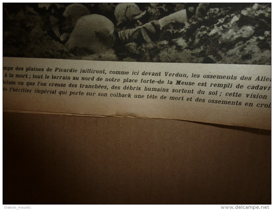 1918 LPDF:Espagne;Armement allemand;Belges vainqueurs;Canon CAROLINE,GROSSE BERTHA;Arméniens,Géorgiens;Attelage 6 boeufs