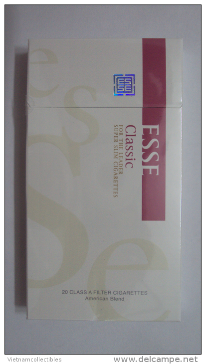 South Korea ESSE Classic Empty Hard Pack Of Tobacco Cigarette - Zigarettenetuis (leer)