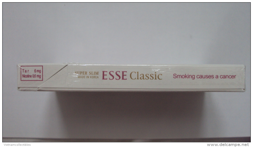 South Korea ESSE Classic Empty Hard Pack Of Tobacco Cigarette - Zigarettenetuis (leer)