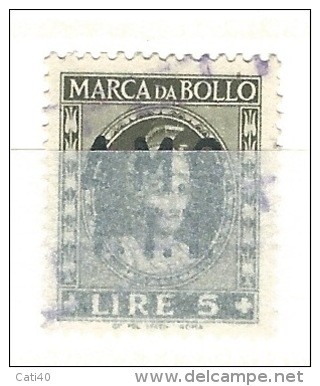 MARCA DA BOLLO REVENUE - TRIESTE AMG FTT  - LIRE 5 - Fiscali