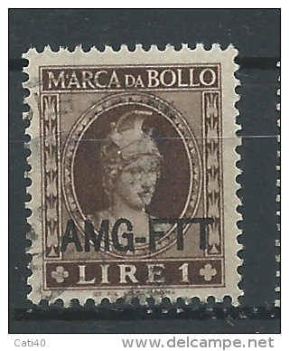 MARCA DA BOLLO/REVENUE  - TRIESTE AMG FTT -LIRE 1 - Steuermarken