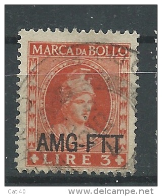 MARCA DA BOLLO/REVENUE  - TRIESTE AMG FTT -LIRE 3 - Steuermarken