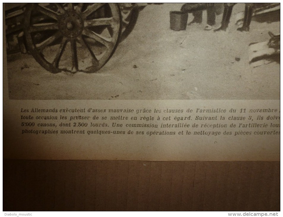 1919 LPDF:Vols des allemands en France et Belgique;FANIONS LPLF;Tagoust;Djemila;Trans-pétrole-guerre;PETAIN ;Munitions?