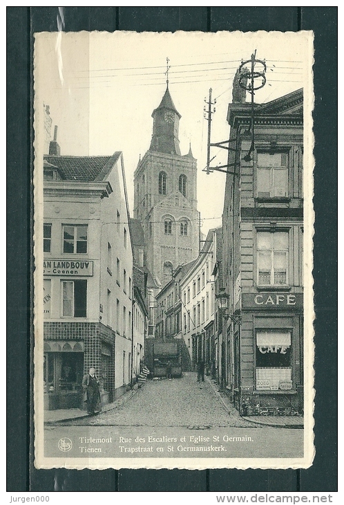 TIRLEMONT: Rue Des Escaliers Et Eglise St Germain, Niet Gelopen Postkaart (GA17491) - Tienen