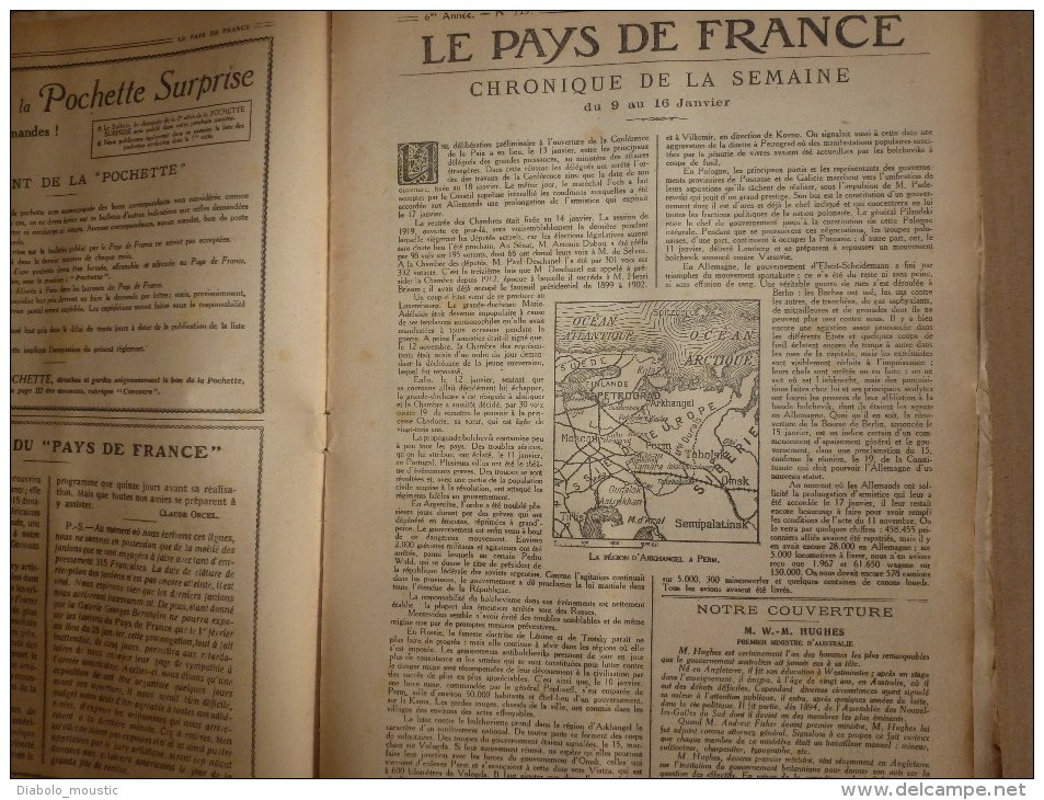 1919 LPDF: Plan Des Chutes Bombes Zeppelins Et Gothas à PARIS; Inondations;Enfants De Strasbourg;Carnet D'un HUSSARD - Französisch