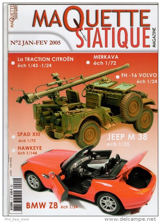 MAQUETTE - Magazine MAQUETTE STATIQUE MAGAZINE N° 2 Janvier-février 2005 - Etat Excellent - Littérature & DVD