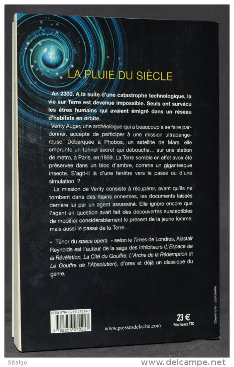 LA PLUIE DU SIÈCLE - ALASTAIR REYNOLDS - SF - PRESSES DE LA CITÉ - Presses De La Cité