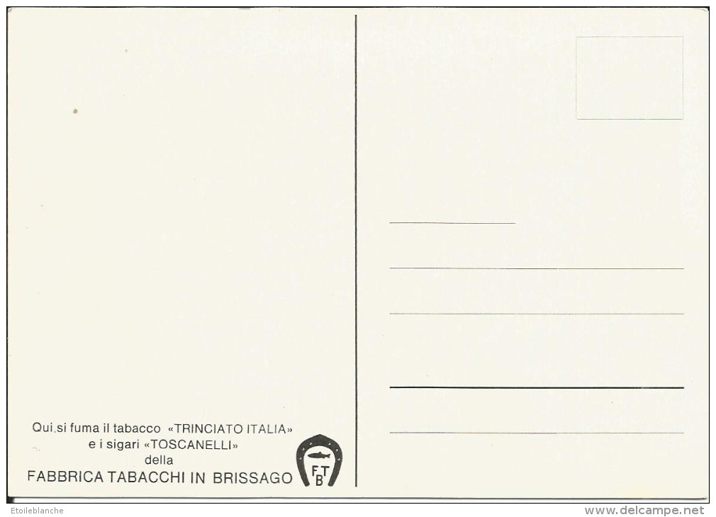 Suisse Italienne, Cordiali Saluti Della Svizzera - Trinciato, Fabbrica Tabacchi In Brissago (tabac, Cigarettes) - Brissago