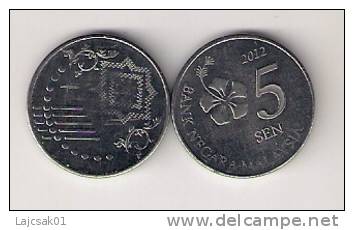 Malaysia 5 Sen 2012. UNC - Maleisië