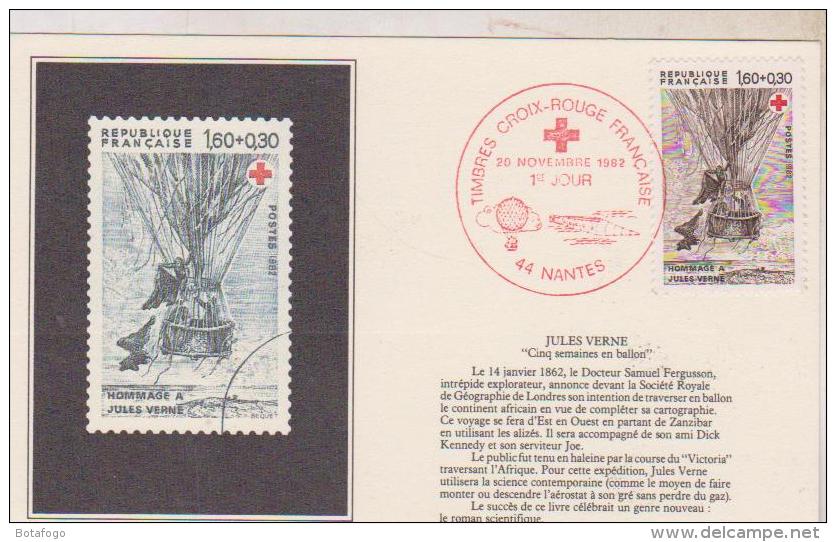 PREMIER JOUR  1982 TIMBRES CROIX ROUGE - Autres & Non Classés