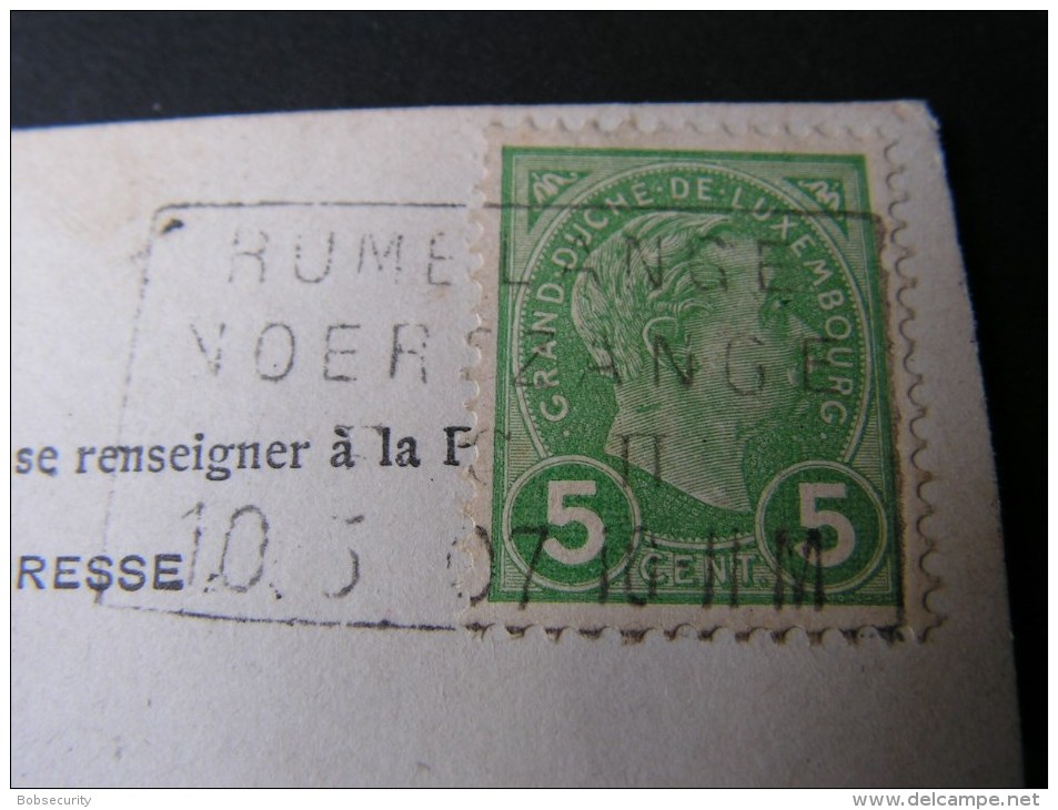 == Luxemburg Phantasie Karte Bahnhpost RümelingenNoerthzange 1907 - Pétange