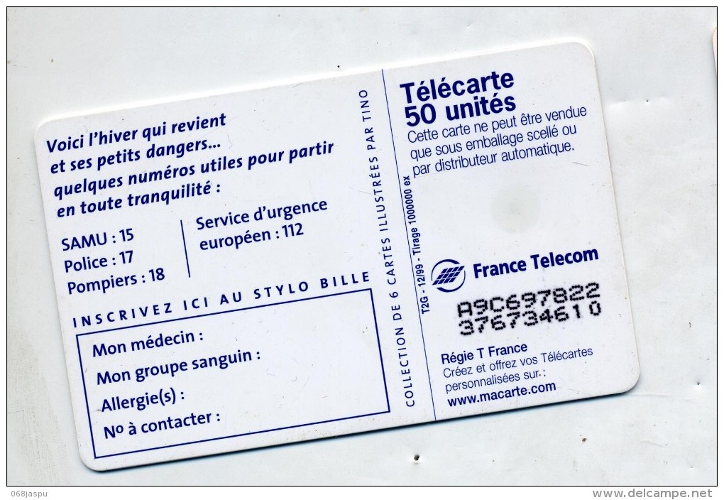 Telecarte 50 U Pingouin - Pinguins