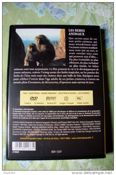Dvd Zone 2 National Geographic Les Bébés Animaux Version Française - Documentary