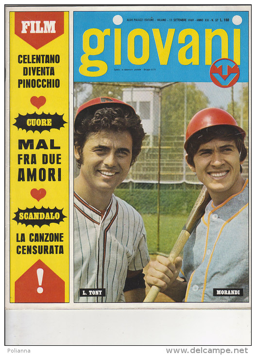 RA#44#03  GIOVANI TV N.37/1969/LITTLE TONY E GIANNI MORANDI/CELENTANO/ELVIS PRESLEY - Música