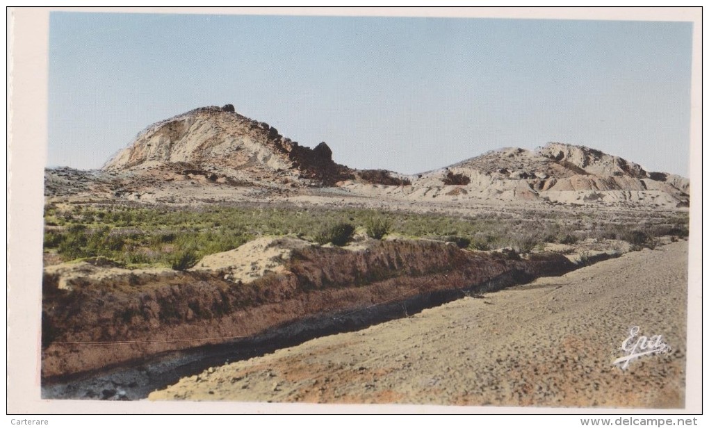 AFRIQUE,AFRICA,ALGERIE,DJ ELFA,  LES ROCHERS DE SEL,désert,éditions PHOTO-AFRICAINES Alger,rare - Djelfa