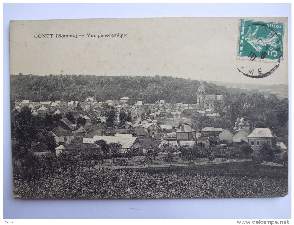 80 -AL7- CONTY - VUE PANORAMIQUE - - Conty