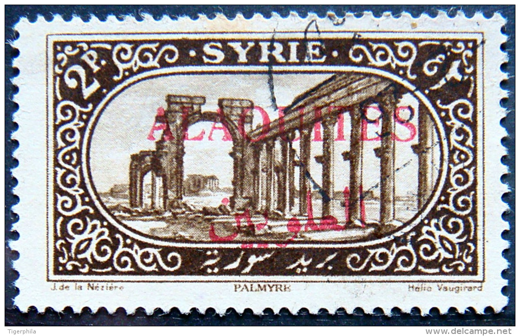ALAOUITES 1925 2p Palmyra View USED Scott32 CV$3 - Used Stamps